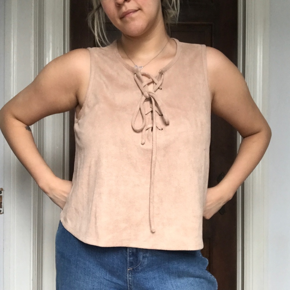 velvet tan tank